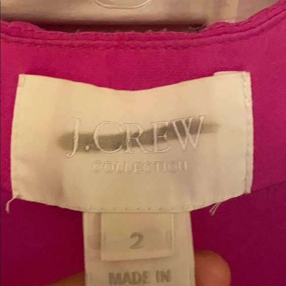 J.Crew Collection Lavender Purple Silk Button Top - Picture 4 of 9